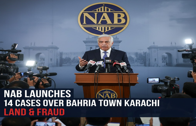 vBahria Town Karachi facing 14 NAB cases during accountability drive in Pakistan