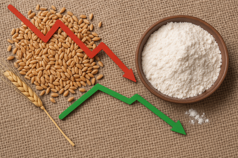Wheat Price Drops in Karachi but Flour Rates Remain High