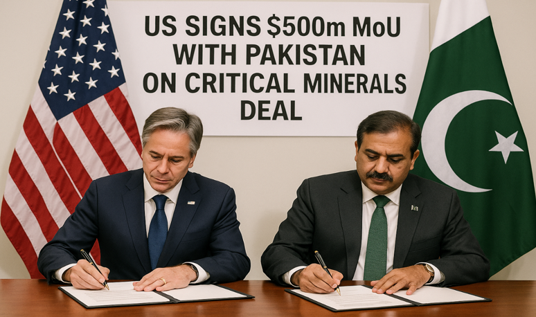 United States signs $500m MoU with Pakistan on critical minerals sector