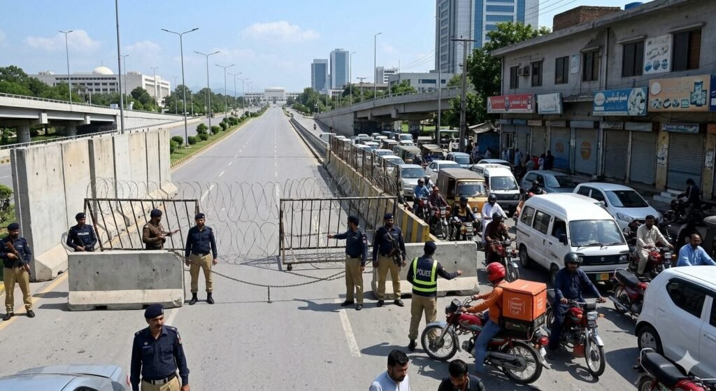 Road Closure Causing Hurdles in the way of People Going To Work and Slowing Down their Businesses (Inflation in Pakistan) (