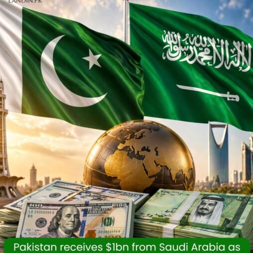 Pakistan and Saudi Flags With Dollars.
